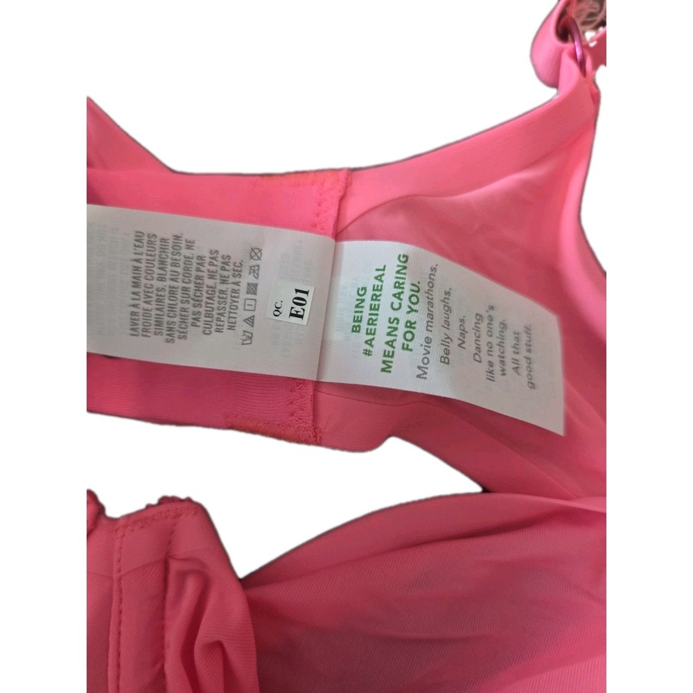 Aerie Smoothez Full Coverage Bra 36D Pink‎ Underwire Adjustable Straps NWT - Picture 6 of 10